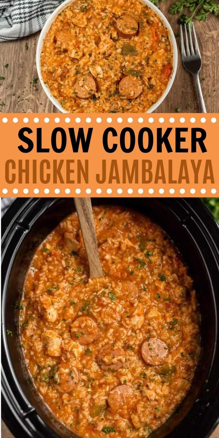 Slow Cooker Chicken Jambalaya