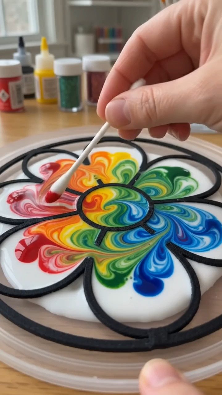 Swirling colors turn into stained-glass magic on the windows with vibrant translucent designs that shine in the sunlight ✨ Save this project! #StainedGlass #WindowArt #GlueCraft #CreativeKids #DIYDec... 12 Swirling colors turn into stained-glass magic on the windows with vibrant translucent designs that shine in the sunlight ✨ Save this project! #StainedGlass #WindowArt #GlueCraft #CreativeKids #DIYDec...