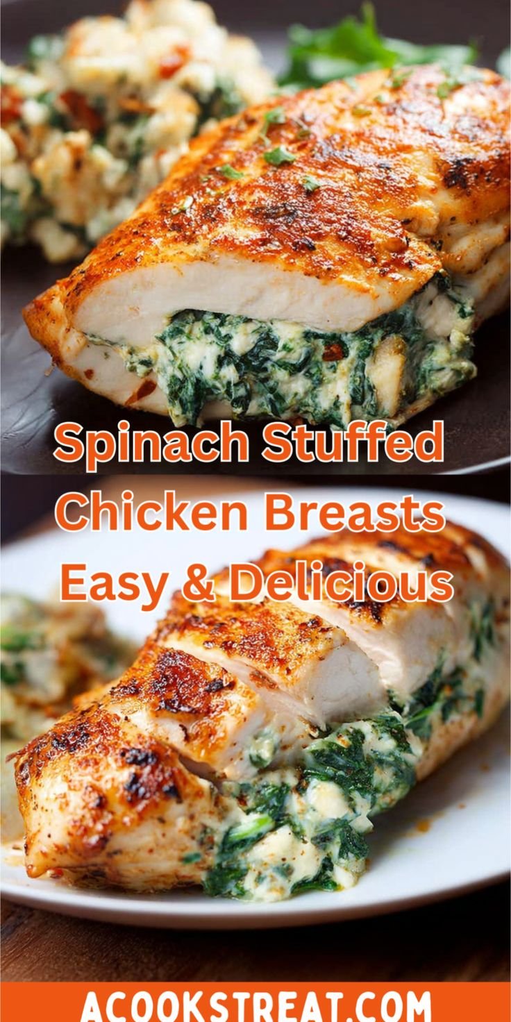 Spinach Stuffed Chicken Breasts – Easy & Delicious