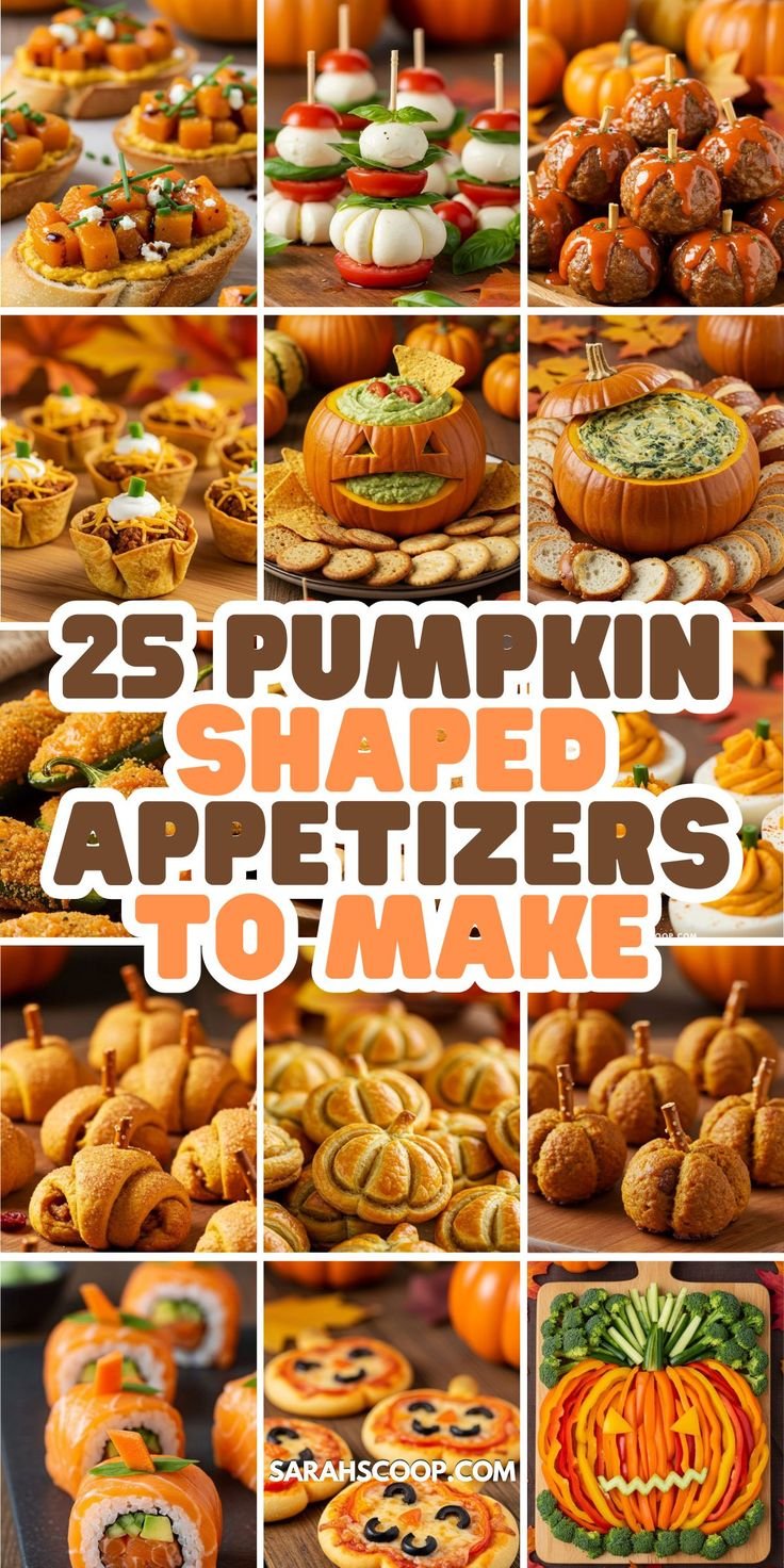 25 Pumpkin Shaped Appetizers to Make