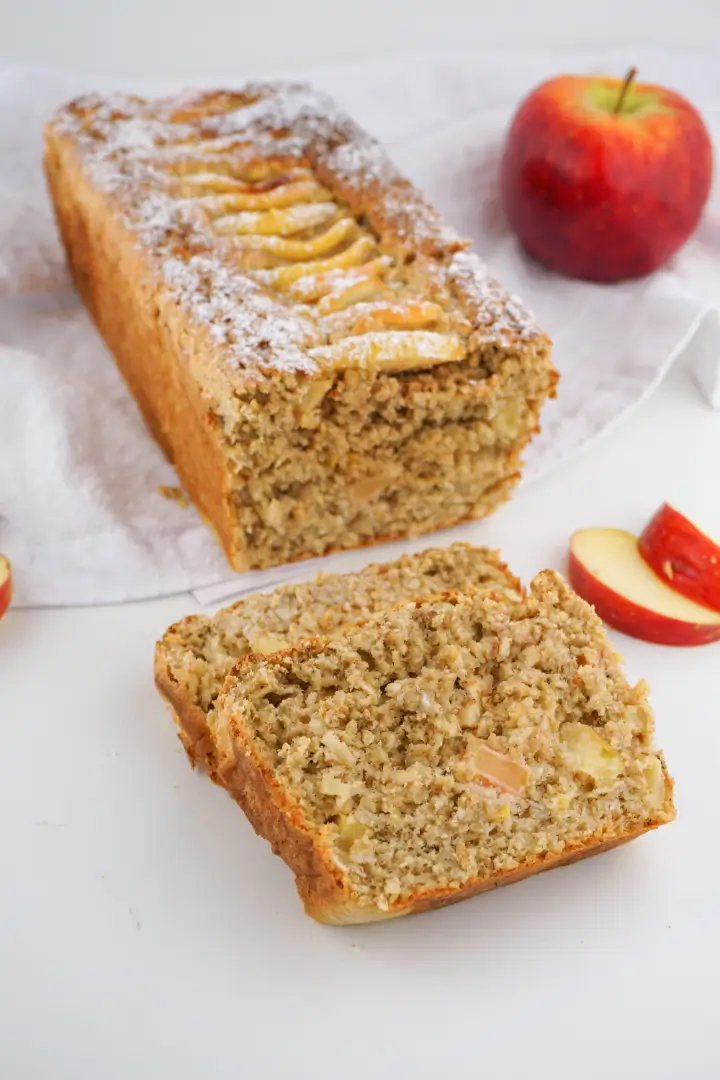 Apfel Hafer Kuchen ohne Zucker