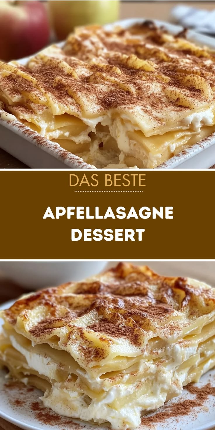 Apfellasagne Rezept: Leckere Dessert-Idee aus der Region