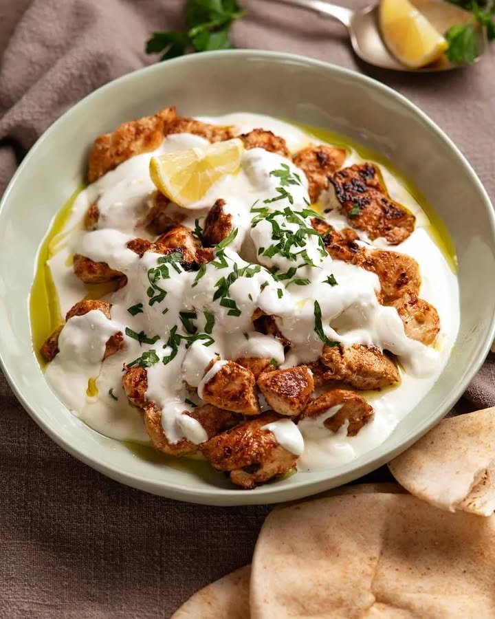 Poulet Libanais au Citron et &agrave; l'Ail