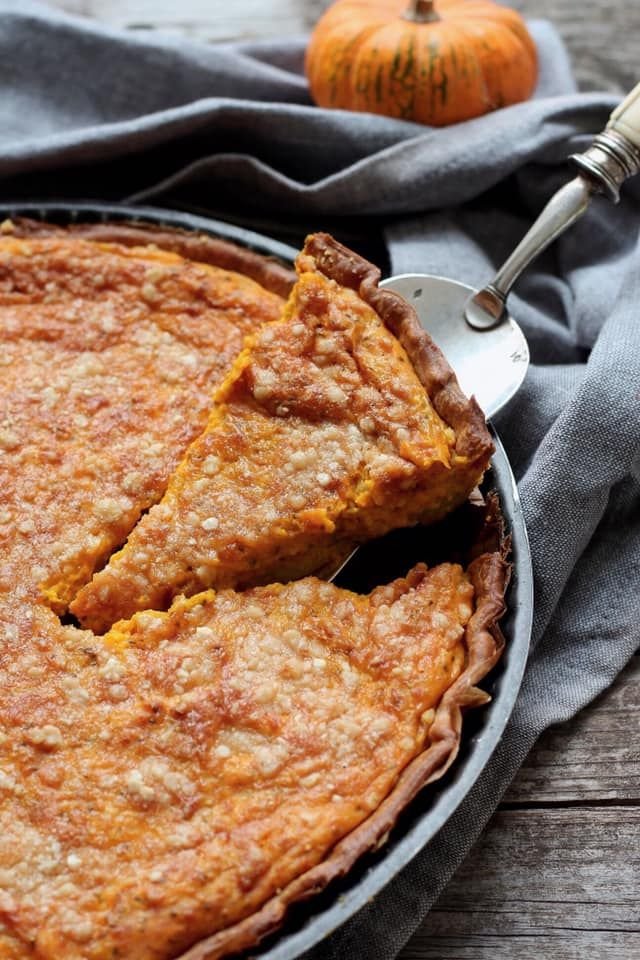 Tarte salée au potimarron sans gluten - du bio dans mon bento