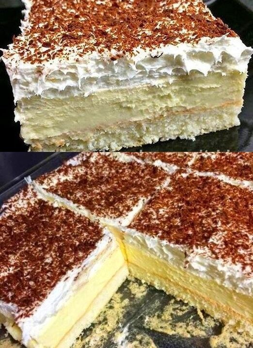 Vanillecreme-Kuchen