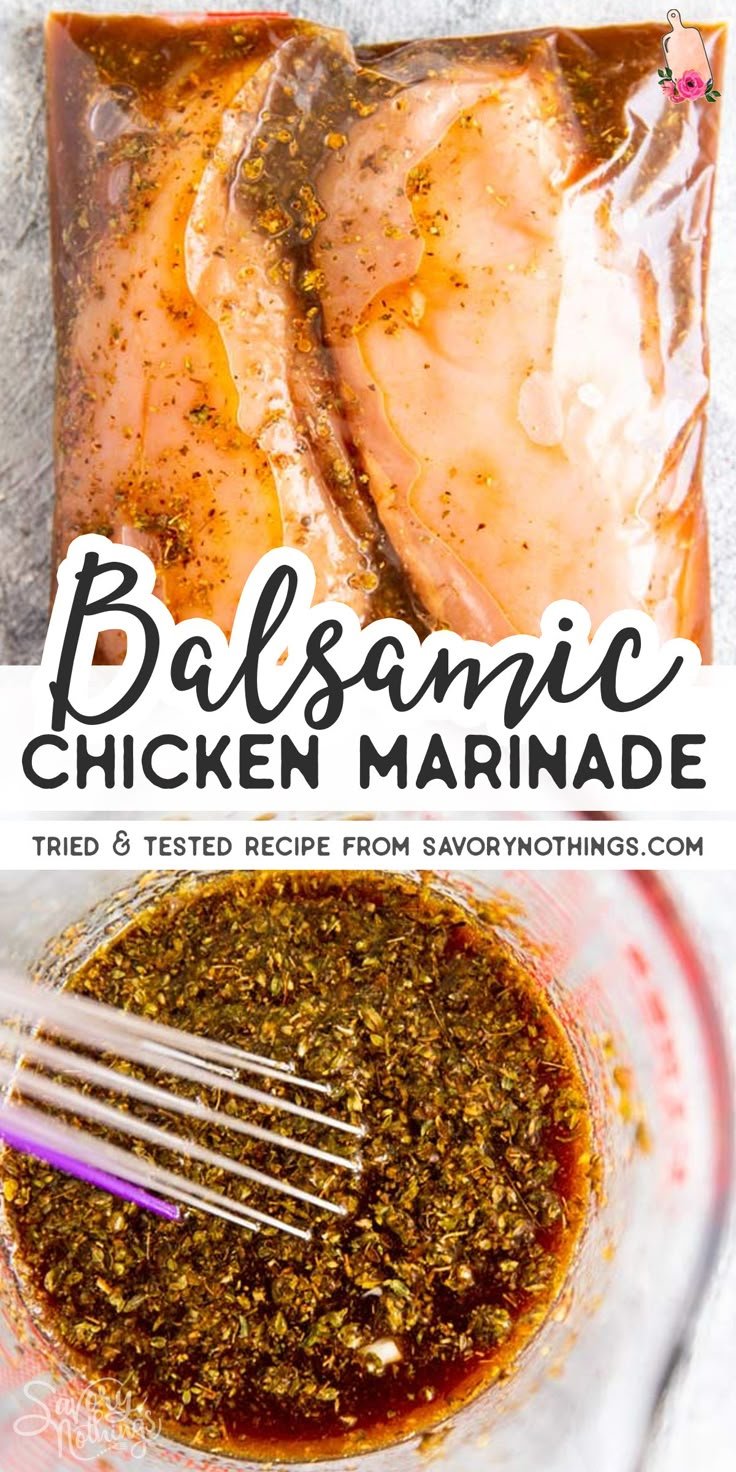 The Best Balsamic Chicken Marinade