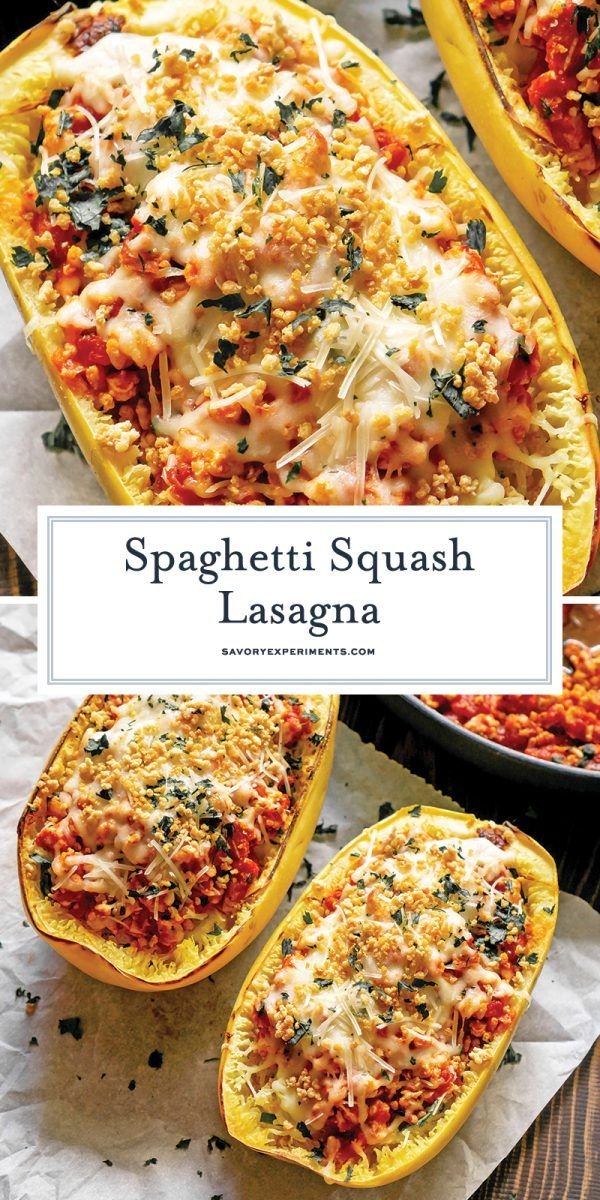 BEST Easy Spaghetti Squash Lasagna Recipe - Low Carb Lasagna