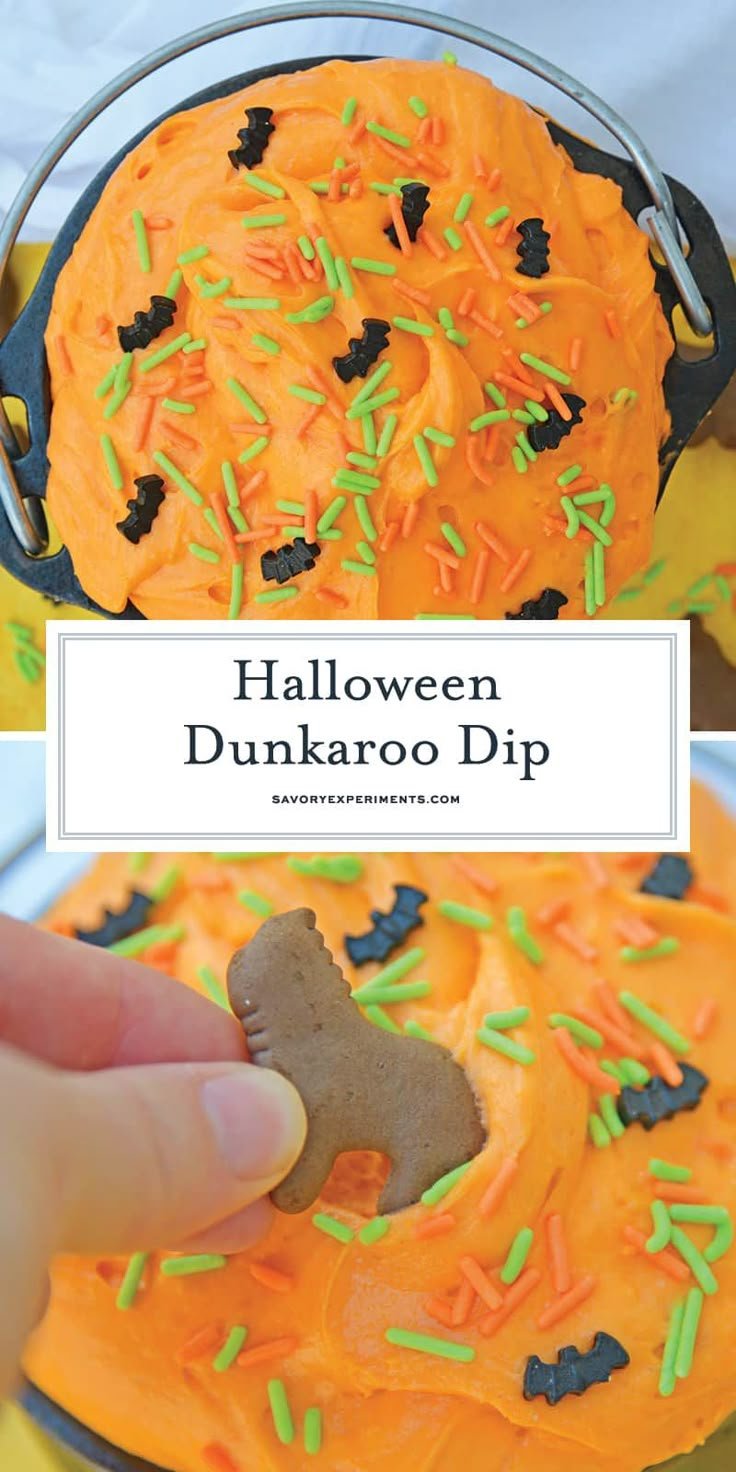 Halloween Cake Dip - Cake Batter Dip for Halloween