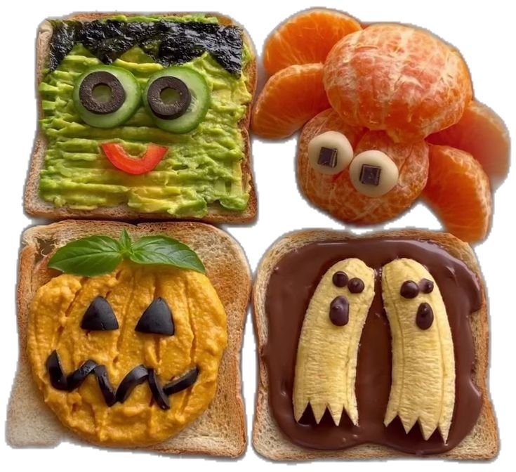 Halloween meal ideas for parties | Healthy halloween breakfast ideas, Halloween french toast for kids, Easy halloween food
