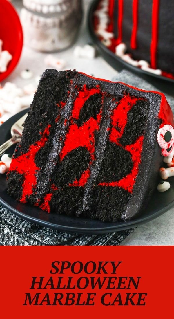 Spooky Halloween Marble Cake