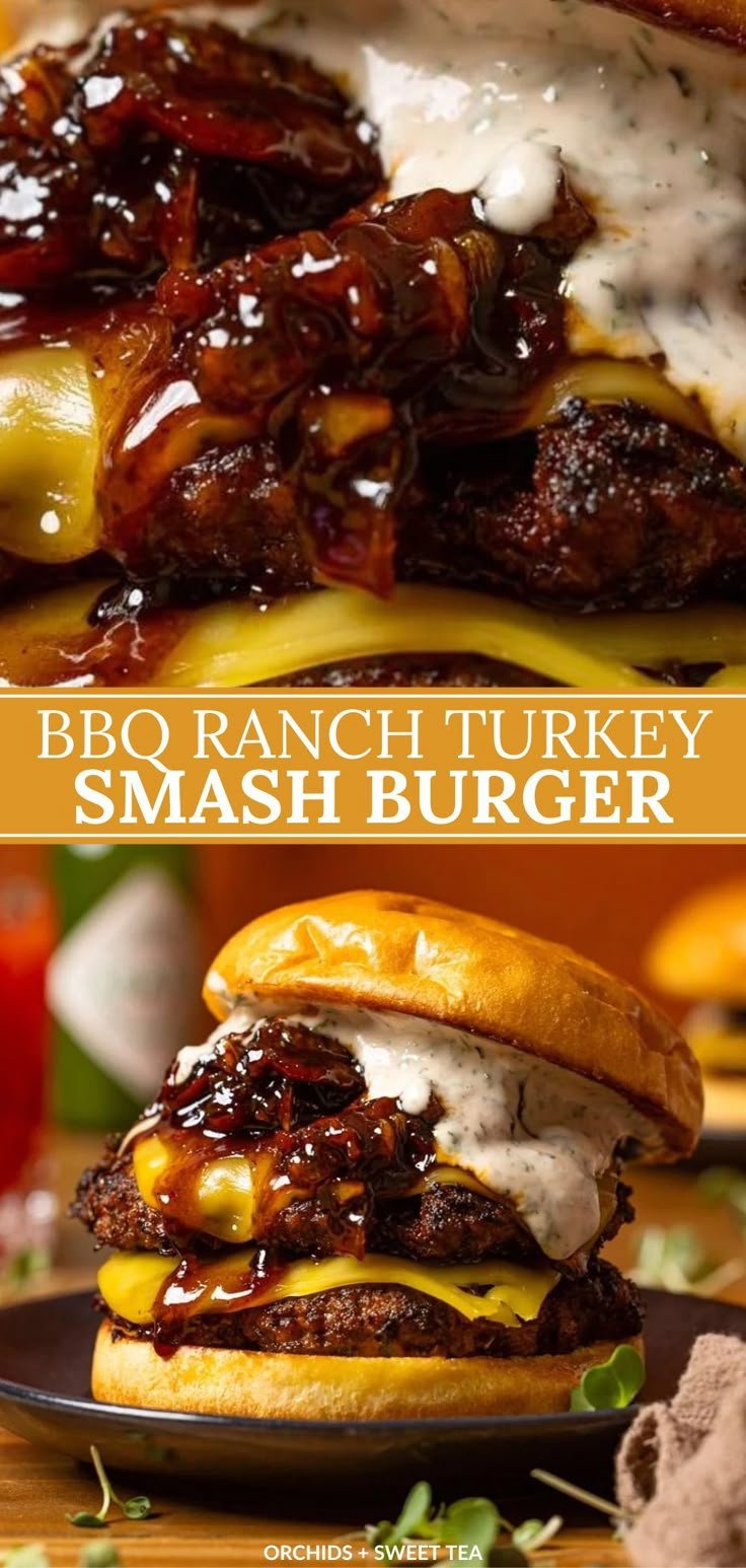 BBQ Ranch Turkey Smash Burger