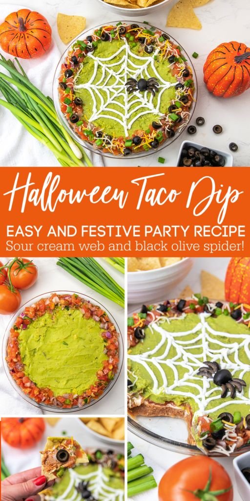 Spooky Taco Dip for a Boo-tiful Halloween Party | Halloween side dish, Halloween taco dip, Creative halloween recipes