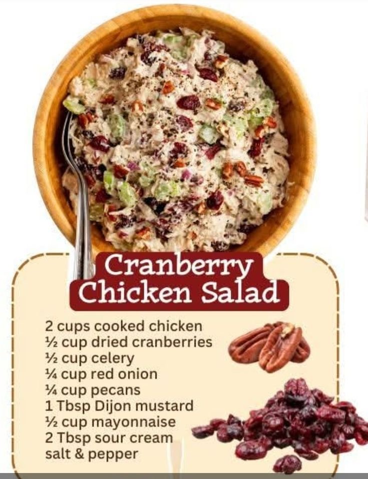 Chicken cranberry lunch | Canned chicken salad recipes cranberry, Heb cranberry chicken salad recipe, Chicken salad recipe with cranraisins