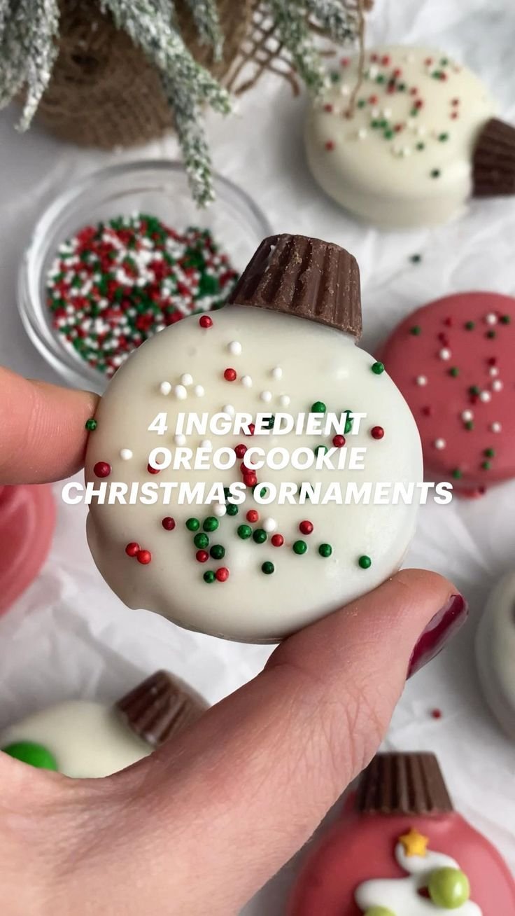 Oreo-Inspired Christmas Ornaments