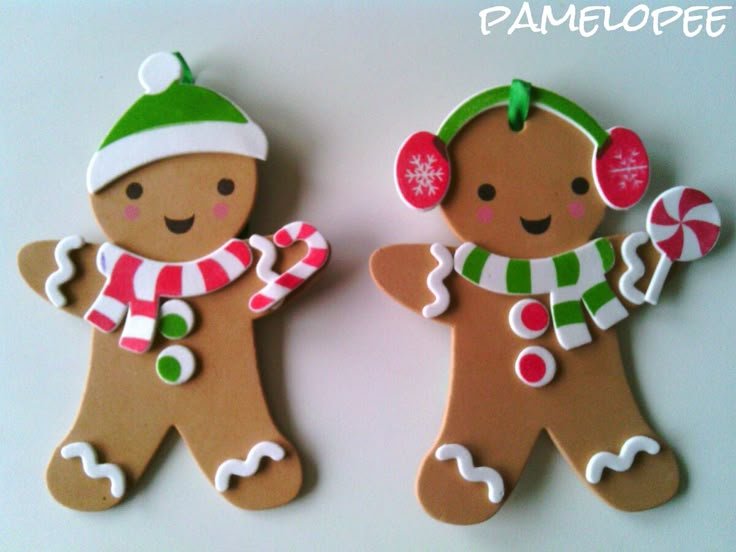 Gingermann - Lebkuchen-Anhänger aus Moosgummi