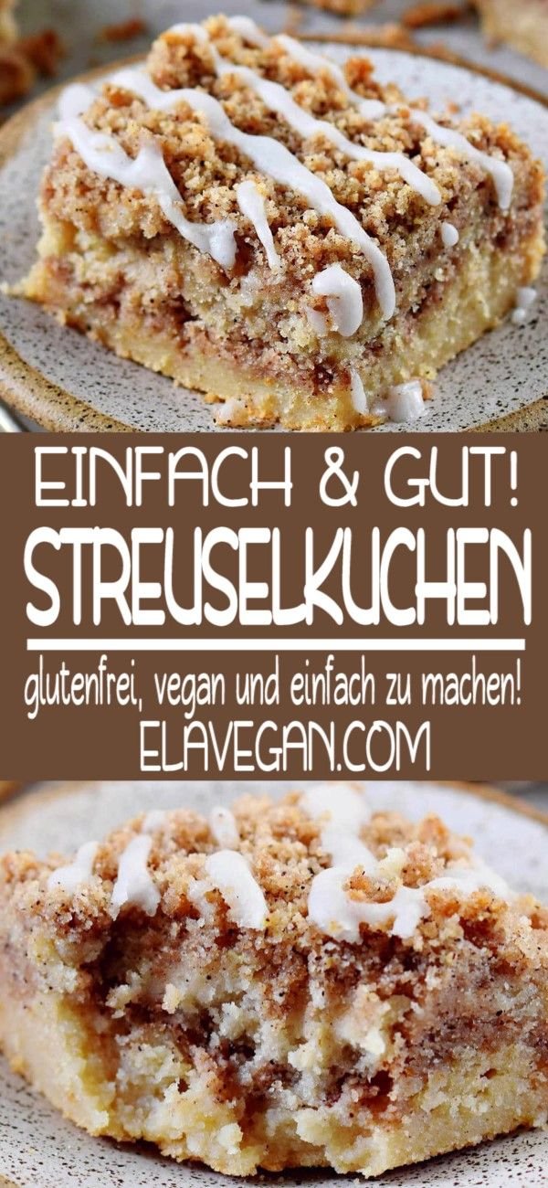 VEGANER STREUSELKUCHEN OHNE HEFE