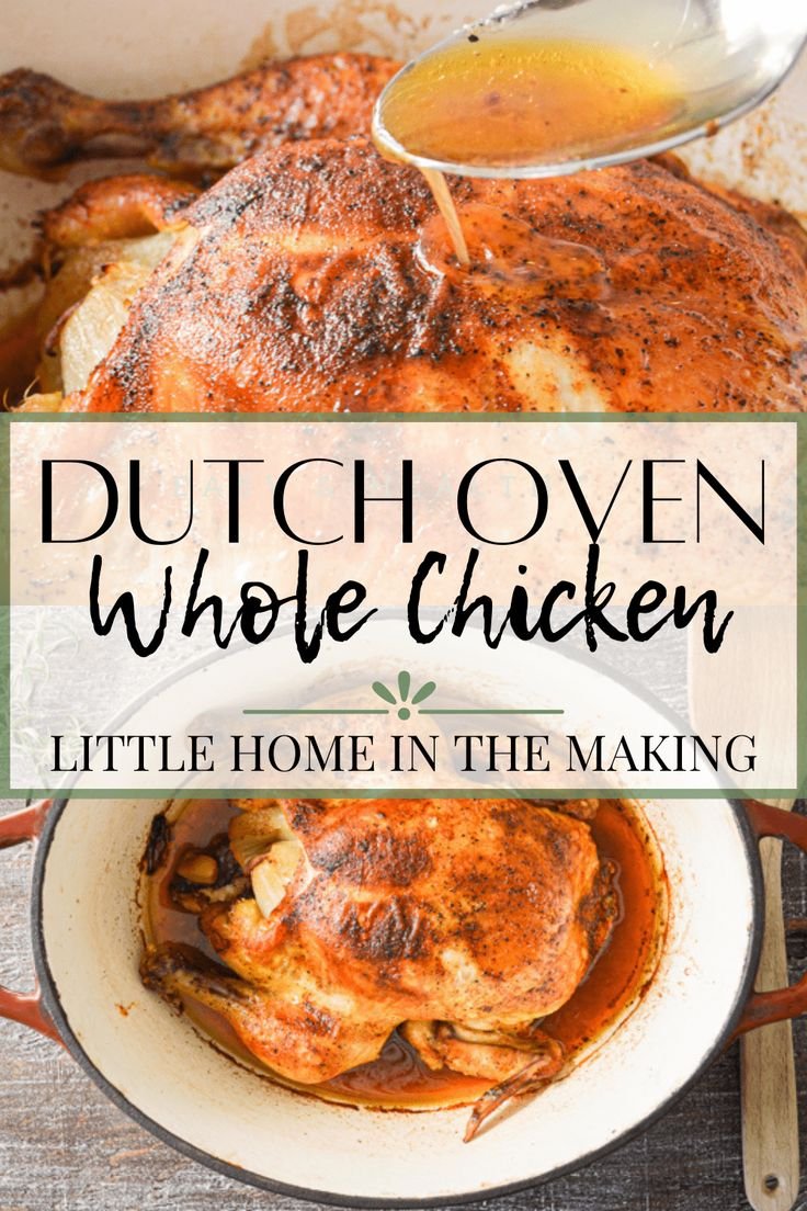Dutch Oven Roasted Whole Chicken
