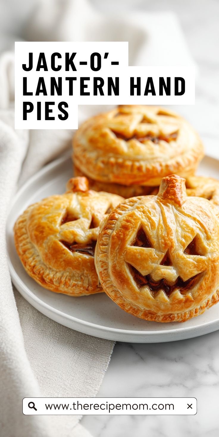 Jack-O’-Lantern Hand Pies - Halloween Dessert Recipes