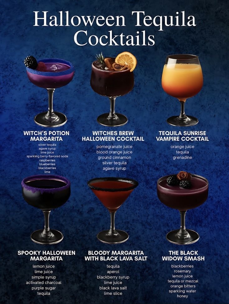Spooky tequila cocktail | Halloween tequila cocktail, Tequila halloween party, Halloween recipes drinks