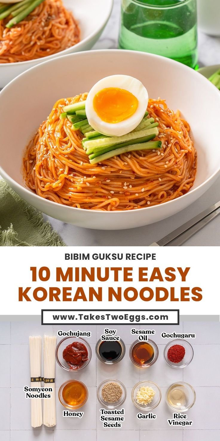 Bibim Guksu (Korean Spicy Cold Noodles)