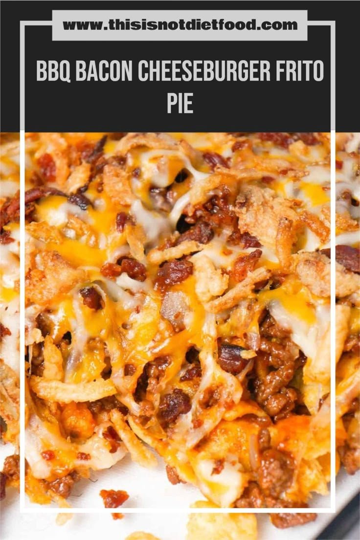 BBQ Bacon Cheeseburger Frito Pie