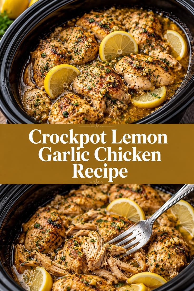 Delicious Crockpot Lemon Garlic Chicken: A Flavorful Dinner Delight