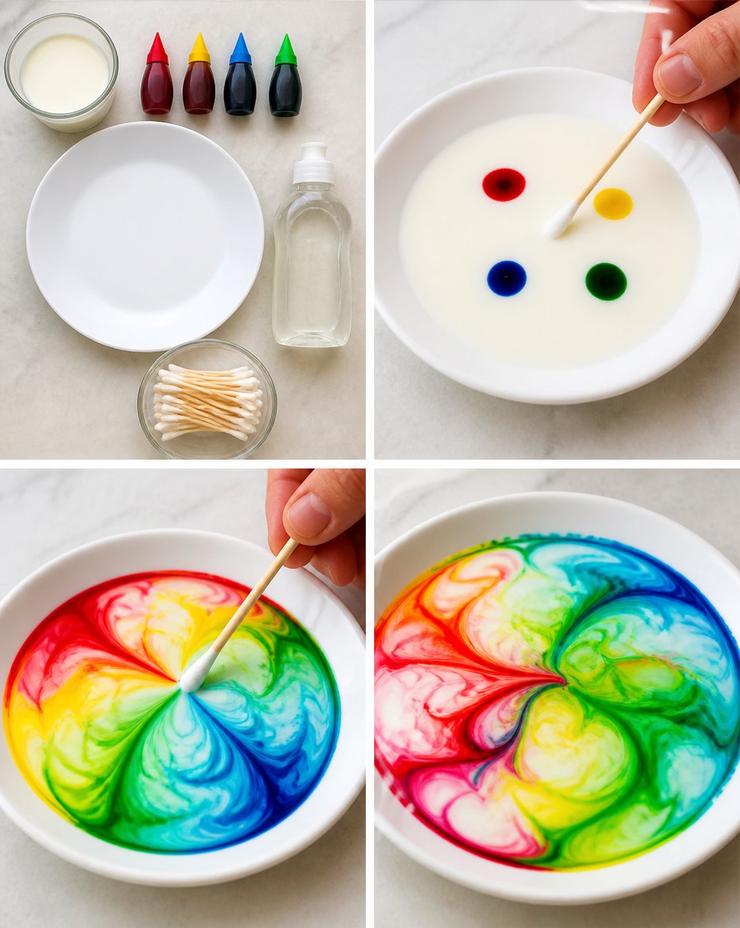 Magic Color-Changing Witch's Milk Experiment