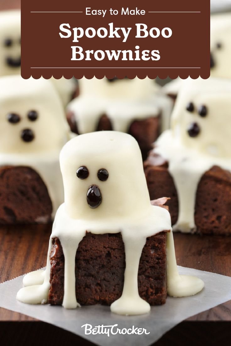 Spooky Boo Brownies
