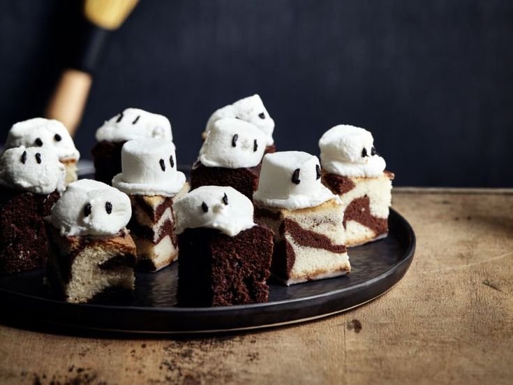 Gâteau fantôme d'Halloween facile et rapide