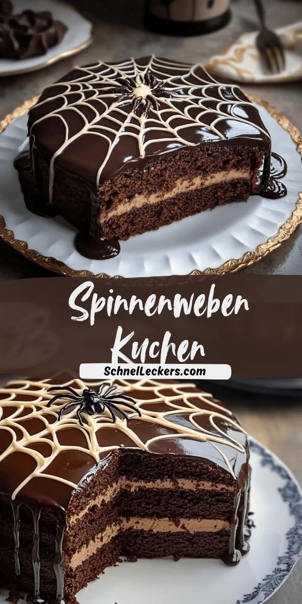 Spinnenweben Kuchen – Halloween-Torte für deine gruselige Party
