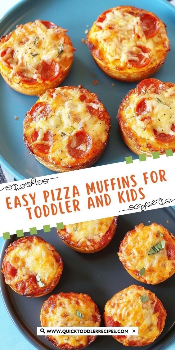 Easy Pizza Muffins for Toddler and Kids