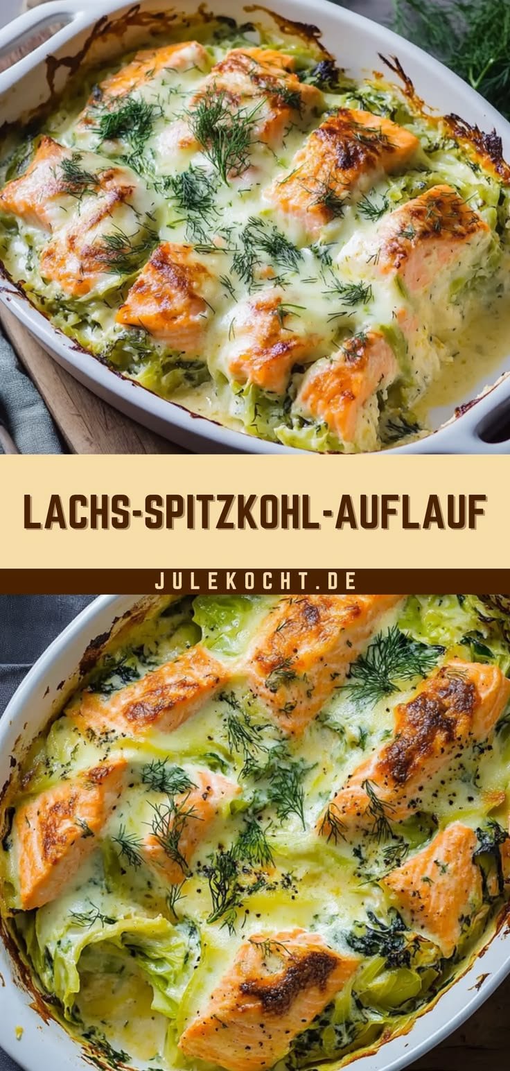 Lachs-Spitzkohl-Auflauf: Ein köstliches und gesundes Abendessen für die ganze Familie!