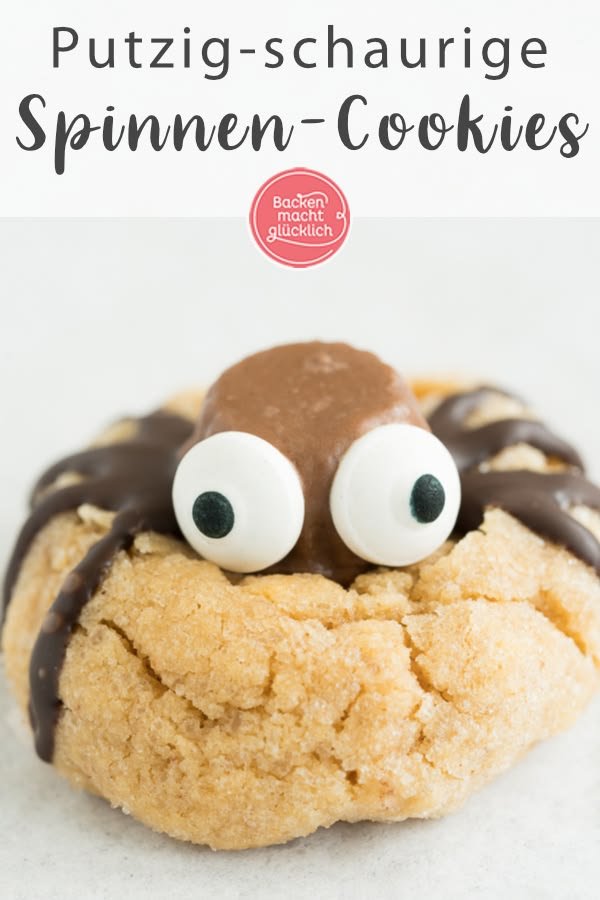Spinnen-Cookies für Halloween | Backen macht glücklich