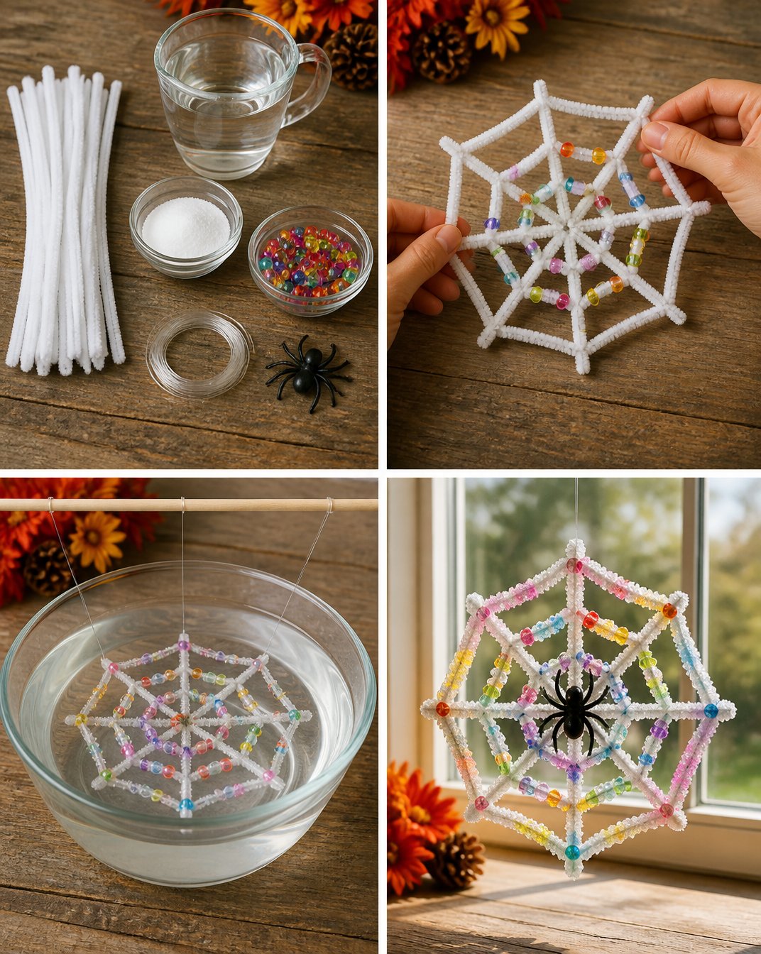 Rainbow Crystal Spiderweb Suncatcher 5 Rainbow Crystal Spiderweb Suncatcher