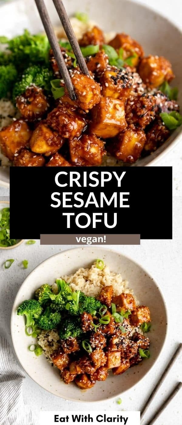 Crispy Baked Sesame Tofu