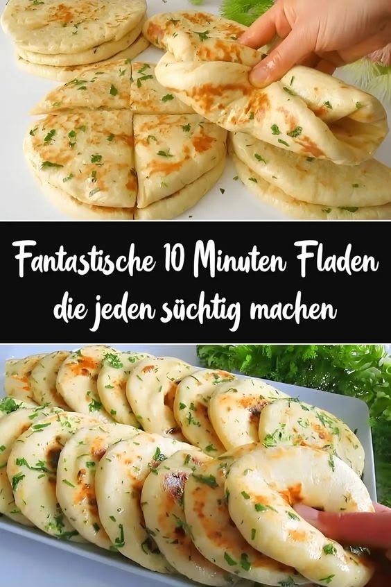 Fantastische 10 Minuten Fladen die jeden süchtig machen