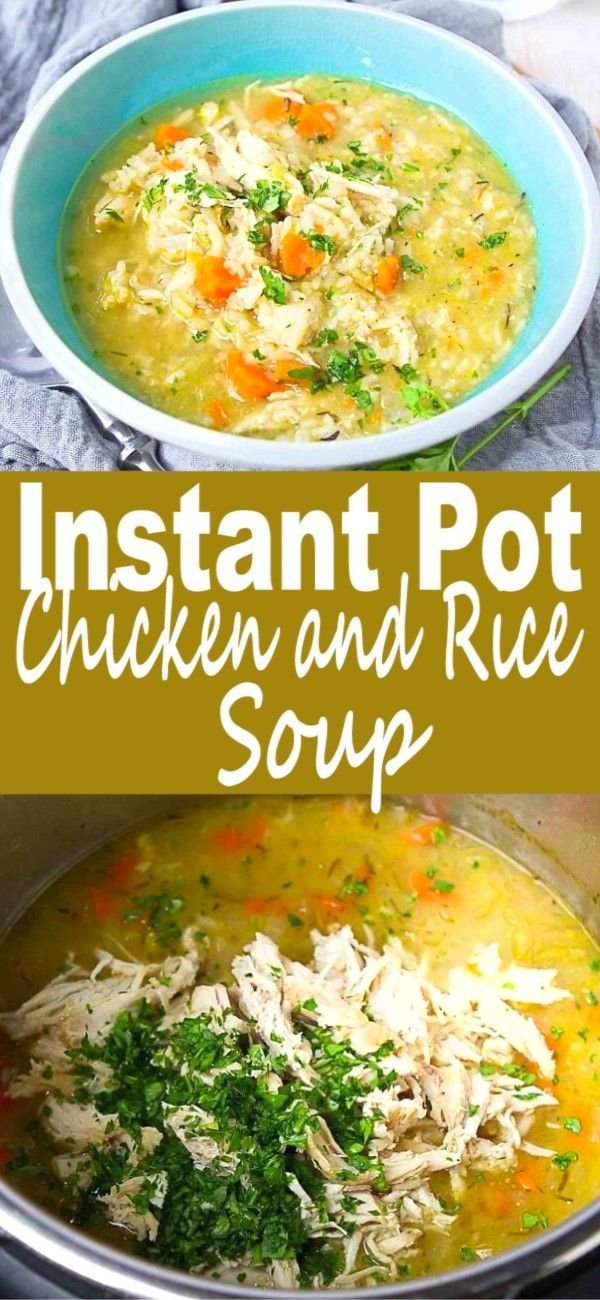 Chicken and Rice Soup {Instant Pot}