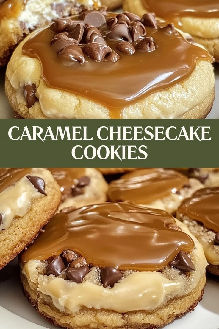 Caramel Cheesecake Cookies