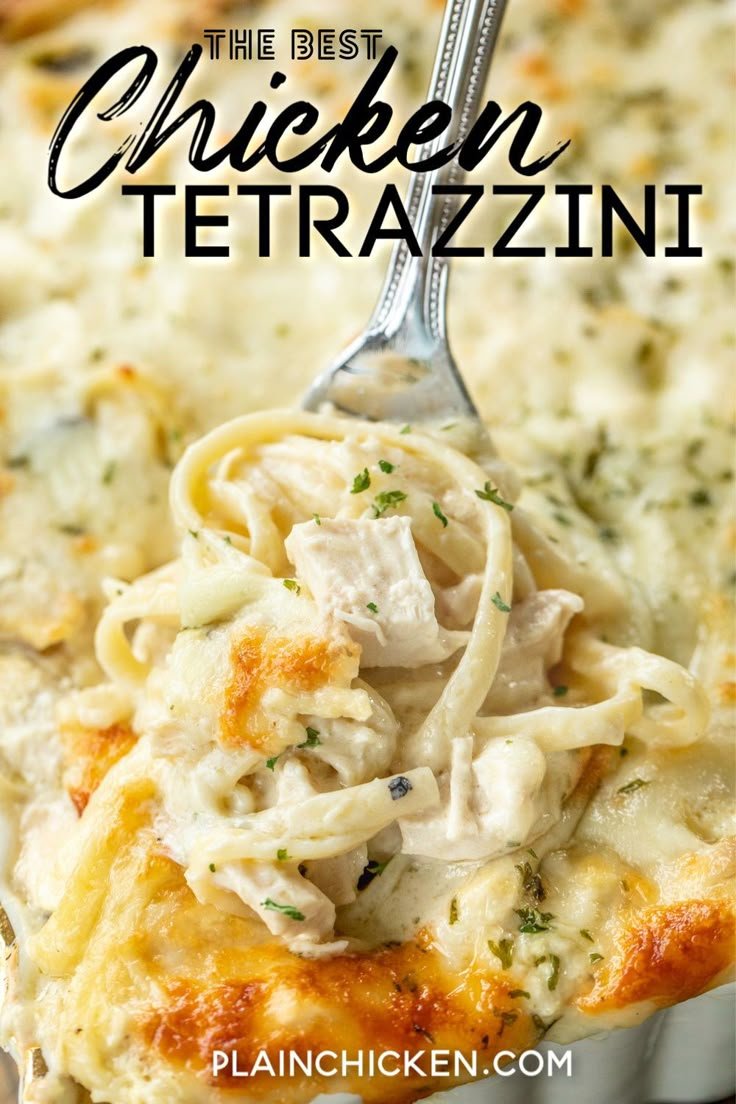 The BEST Chicken Tetrazzini