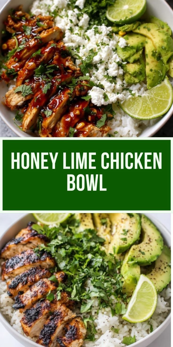 Honey Lime Chicken with Avocado Rice