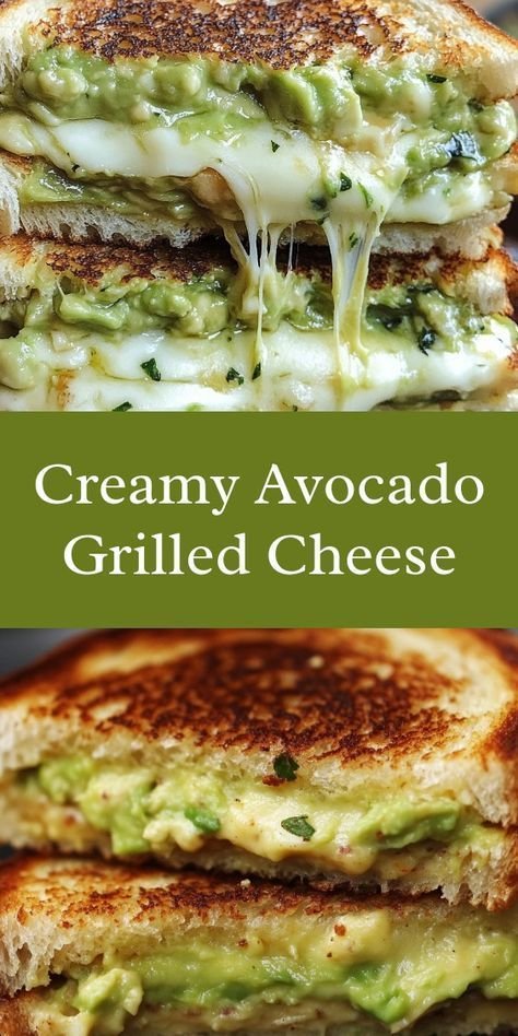 Creamy Avocado Grilled Cheese