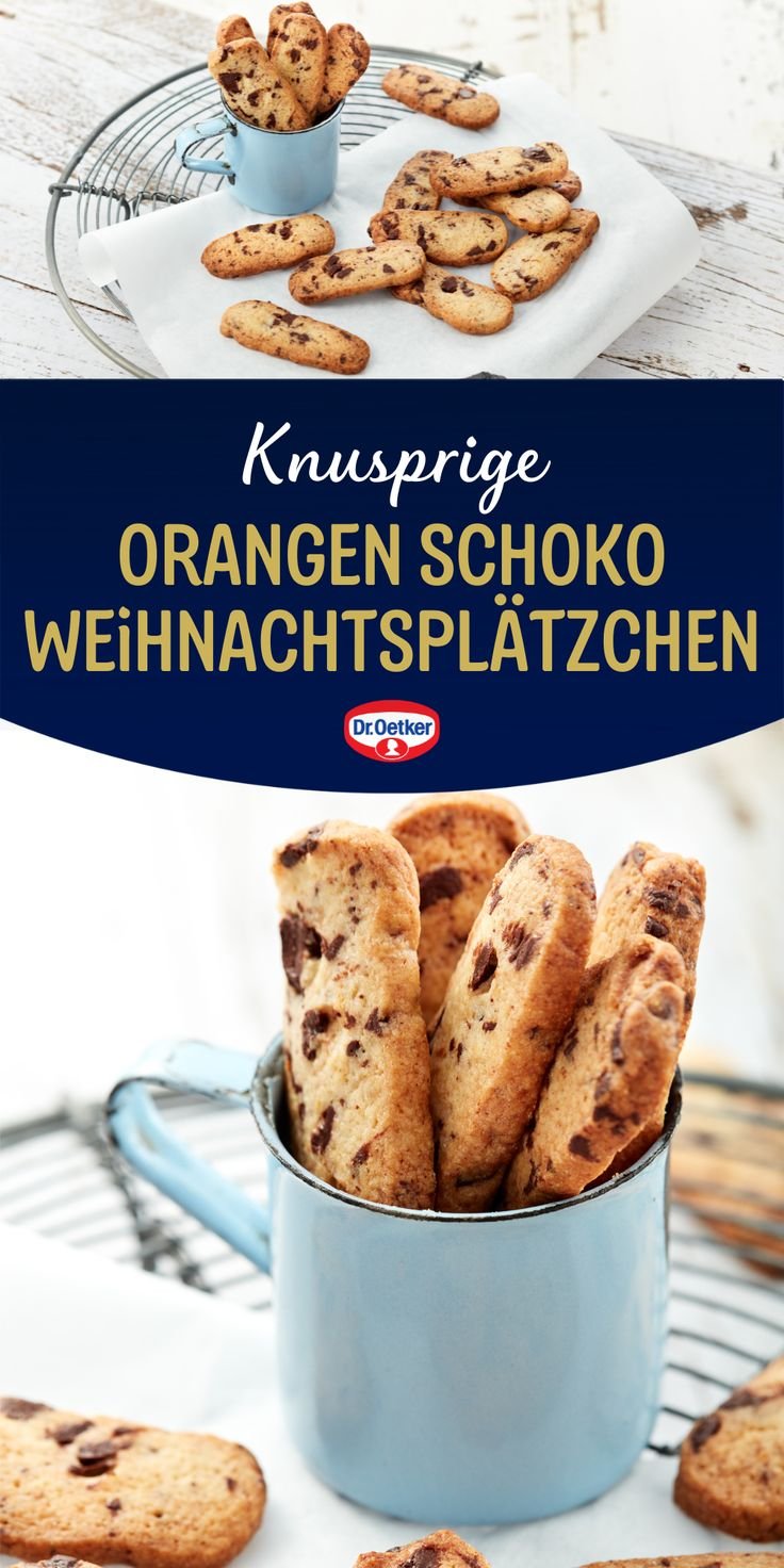 Orangen Schoko Plätzchen als Weihnachtsplätzchen Rezept für die Weihnachtsbäckerei