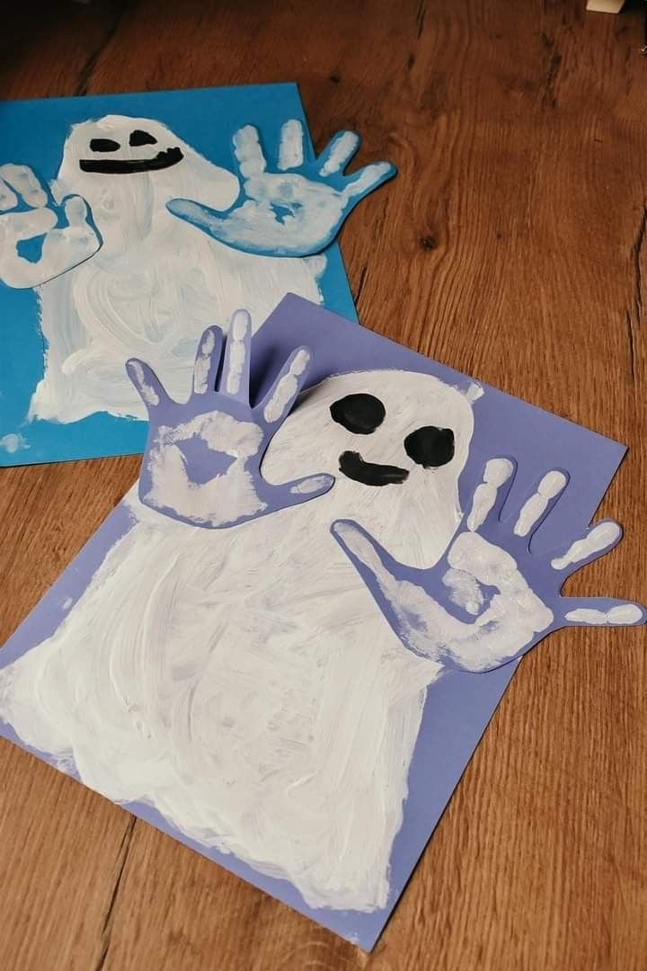 HK - Schau dir diese adorablen Gespenster-Bastelarbeiten an, die wir heute gemacht haben! Perfekt, um in die gruselige Saisonstimmung zu kommen. So viel Spaß! 👻🎨 | Facebook