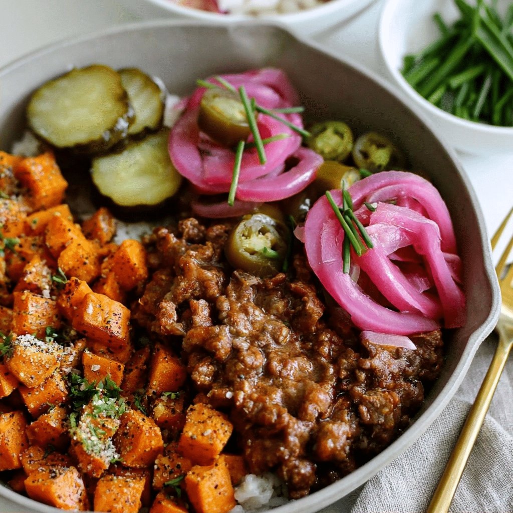 Sloppy Joe Sweet Potato Bowls