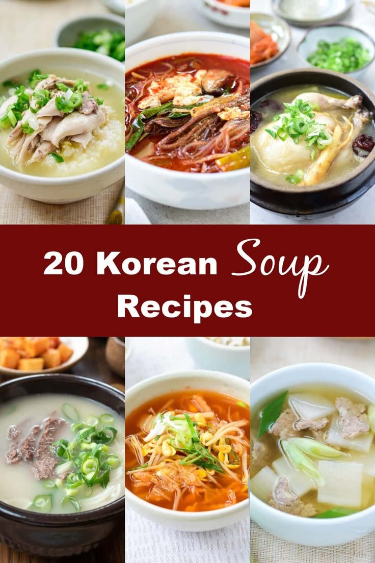 20 Korean Soup Recipes - Korean Bapsang | Comfort food dinner ideas, Hearty winter soups, How to make korean soup