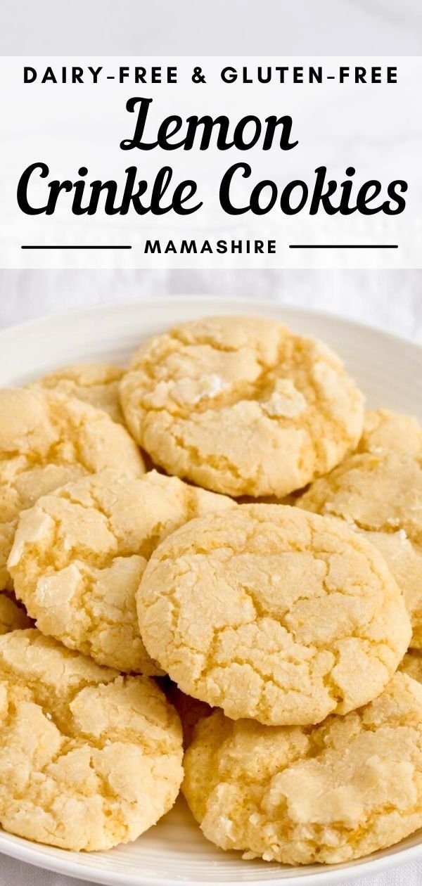 Gluten-Free Lemon Crinkle Cookies | Dairy-Free