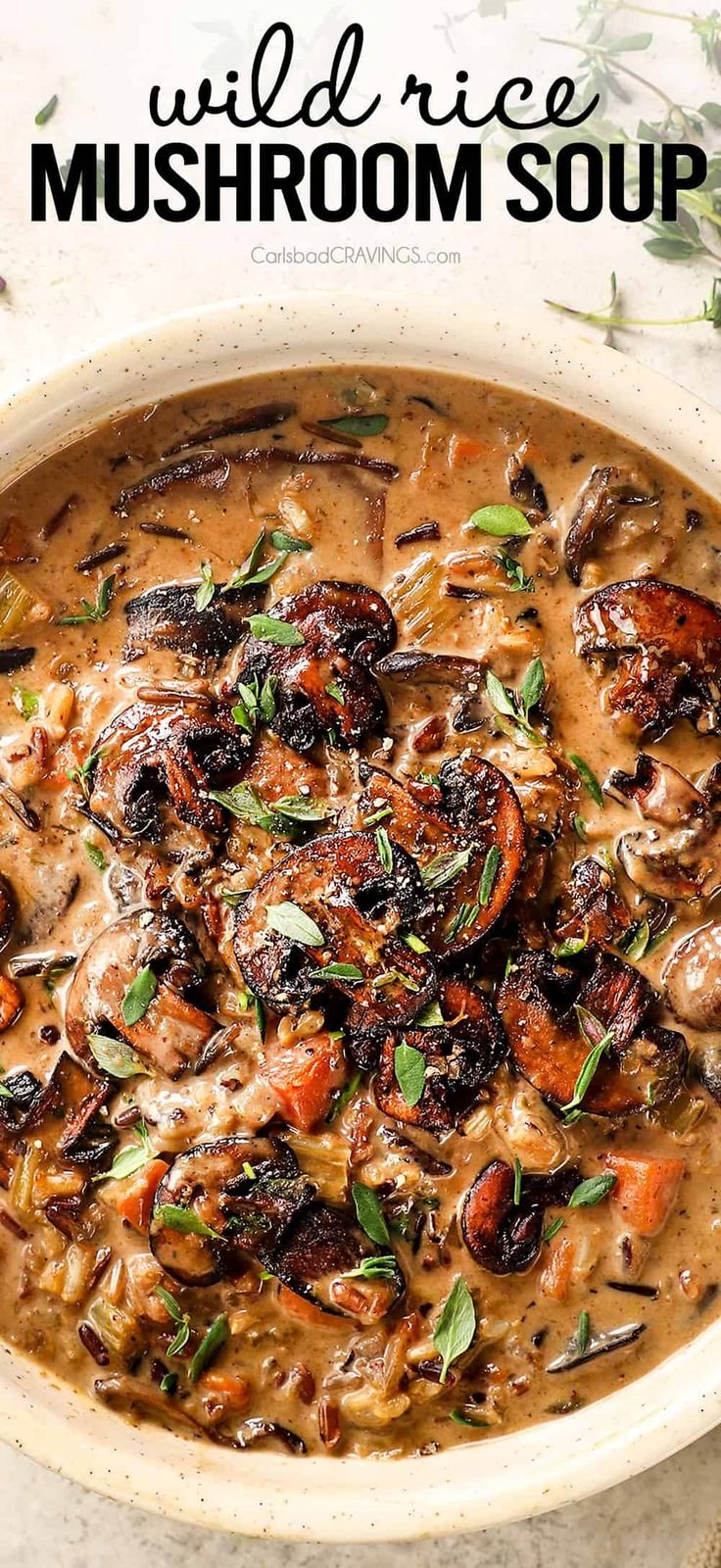 Creamy Wild Rice and Mushroom Soup Recipe | Easy wild rice mushroom soup, How to make wild rice mushroom soup