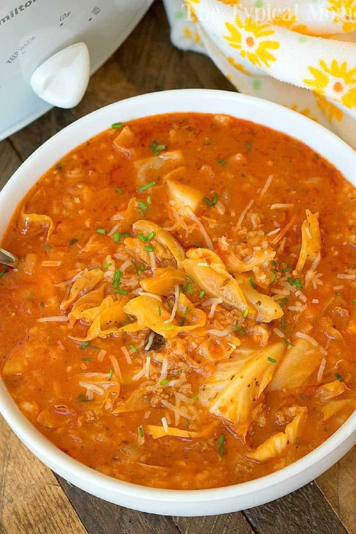 Slow Cooker Stuffed Cabbage Soup Recipe