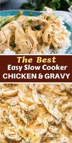 Slow Cooker Chicken and Gravy Recipe | Slow cooker chicken and gravy the lazy dish, Slow cooker chicken gravy recipes, Easy slow cooker chicken