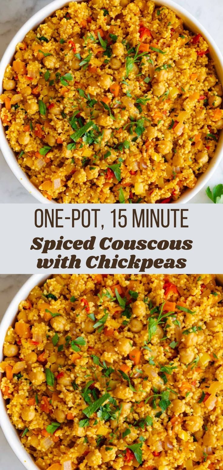 One-Pot Moroccan Couscous with Chickpeas Recipe